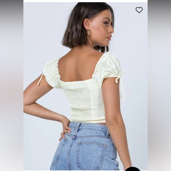 PRINCESS POLLY ALLYSON TOP YELLOW - Picture 2 of 11